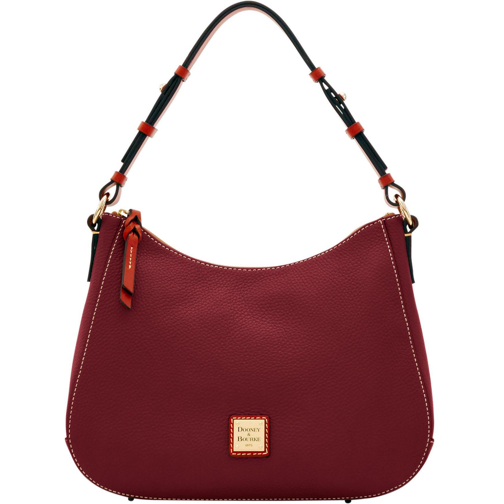 Dooney & Bourke Womens Pebble Grain Kiley Leather Hobo Bag in Bordeaux Product Image