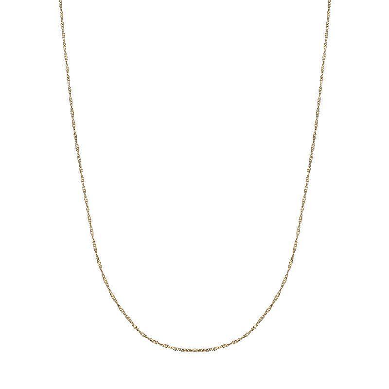 PRIMROSE Sterling Silver Singapore Chain Necklace, Womens Gold Tone Product Image