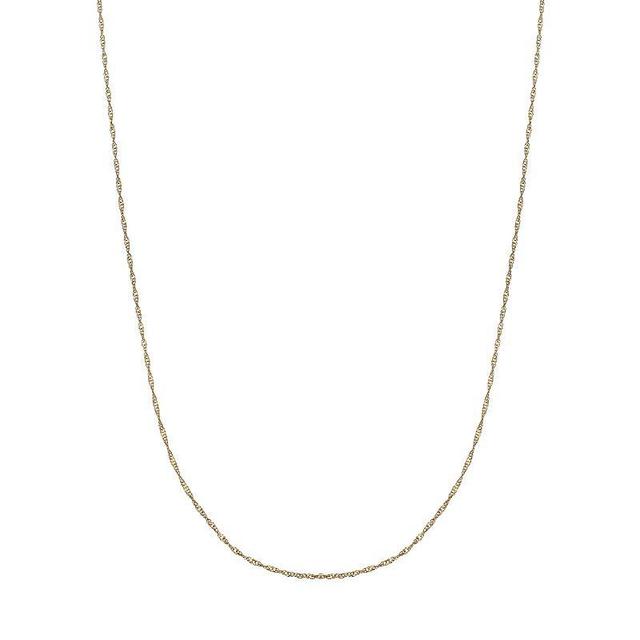 PRIMROSE Sterling Silver Singapore Chain Necklace, Womens Gold Tone Product Image