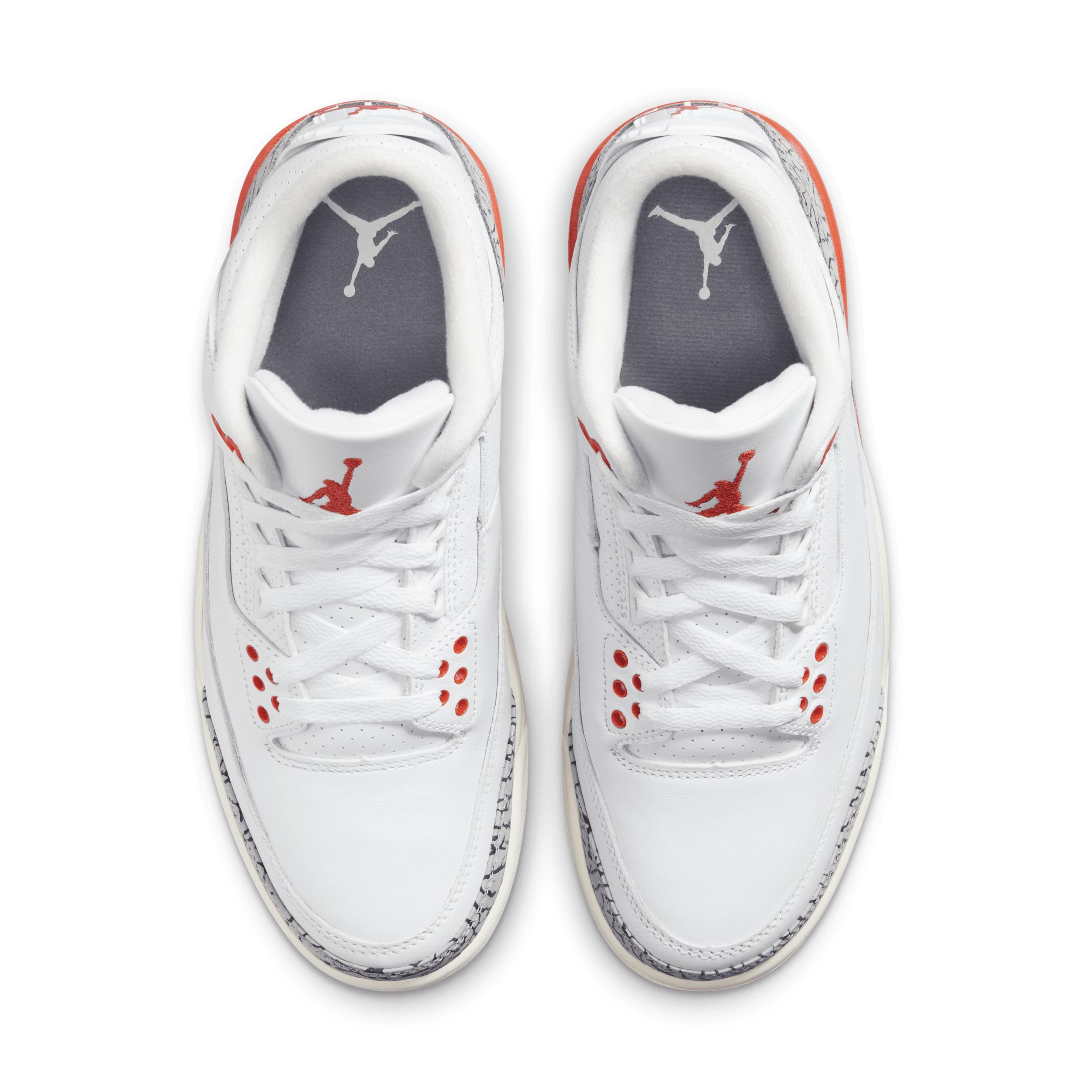 Jordan Womens Retro 3 - Shoes White/Cosmic Clay Product Image