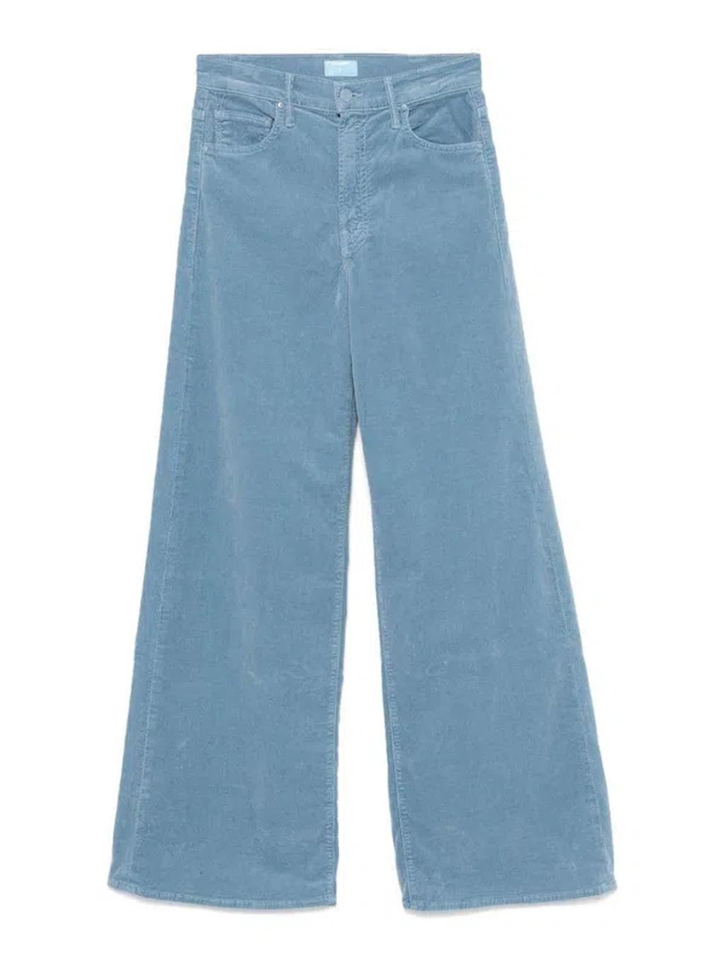 MOTHER Casual Pants In Blue Product Image