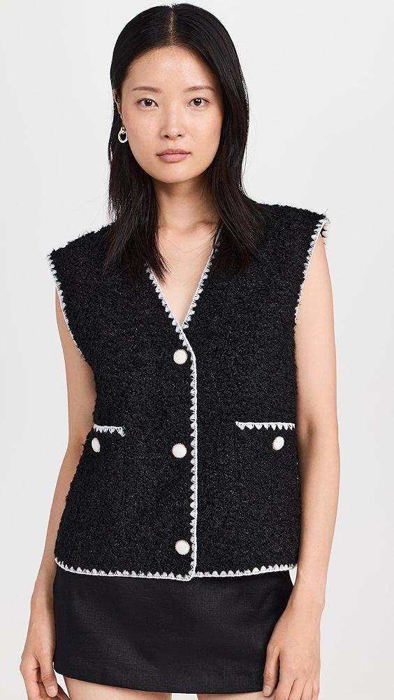 English Factory Faux Shearling Vest | Shopbop Product Image