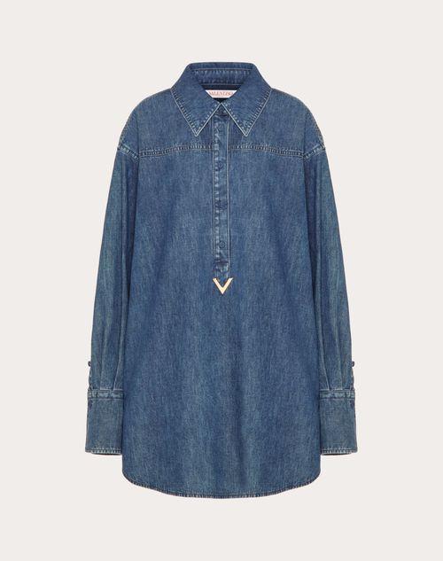 CHAMBRAY DENIM DRESS  Product Image