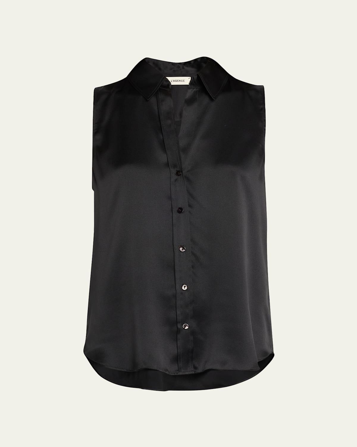 Womens Emmy Sleeveless Silk Blouse Product Image