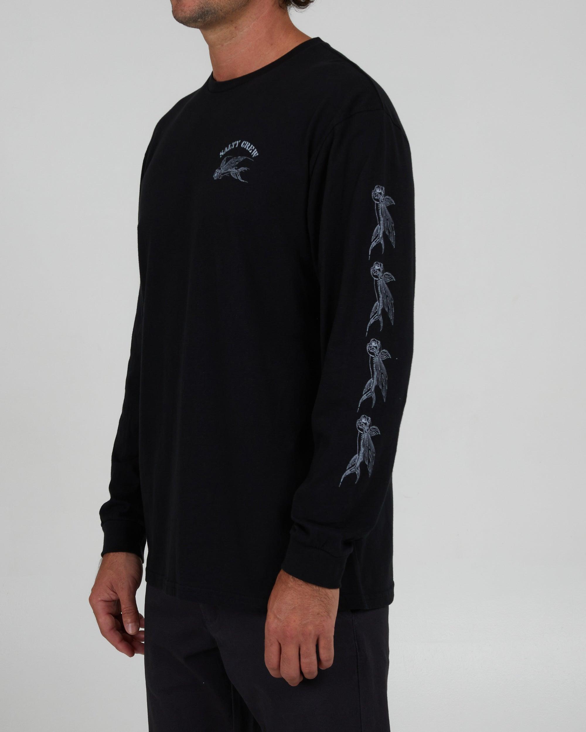 Kamikaze Black L/S Premium Tee Male Product Image