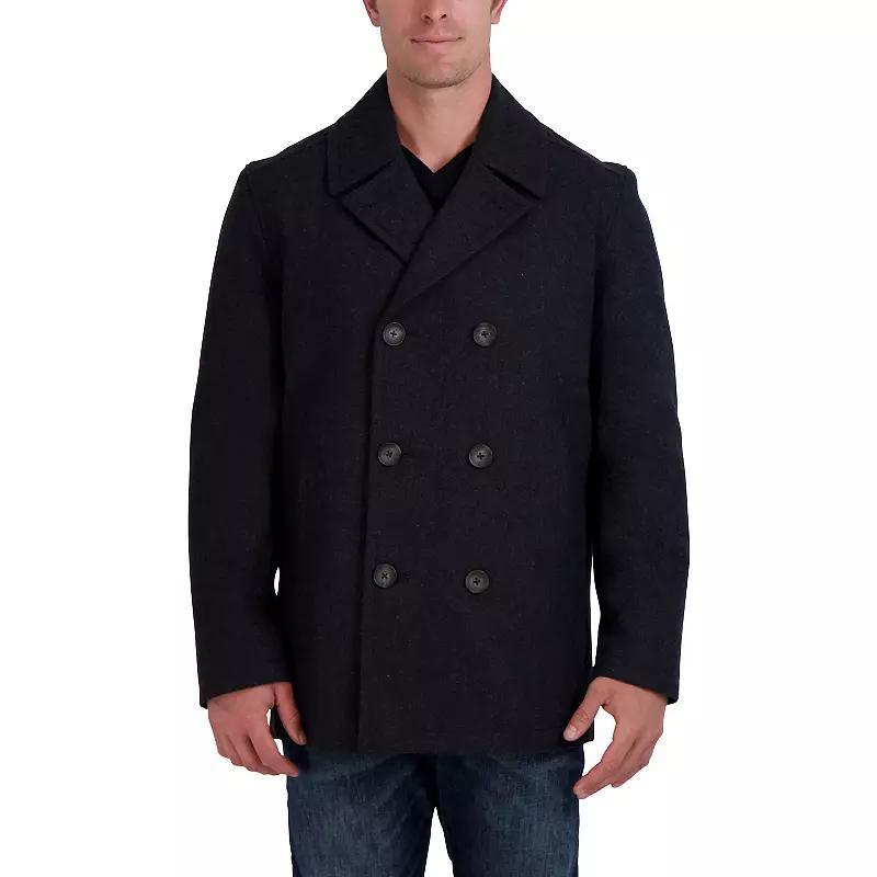 Mens Nautica Wool Peacoat Grey Product Image