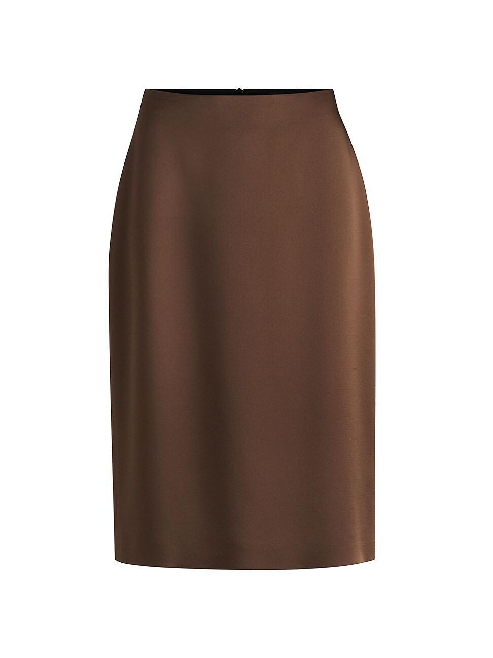 Womens Pencil Skirt in Lustrous Fabric Product Image