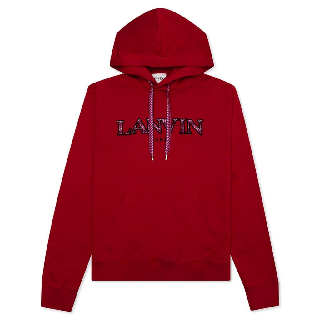 Curb Embroidered Hoodie - Lipstick Male Product Image