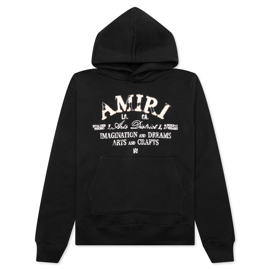 Distressed Arts District Hoodie - Black Male Product Image