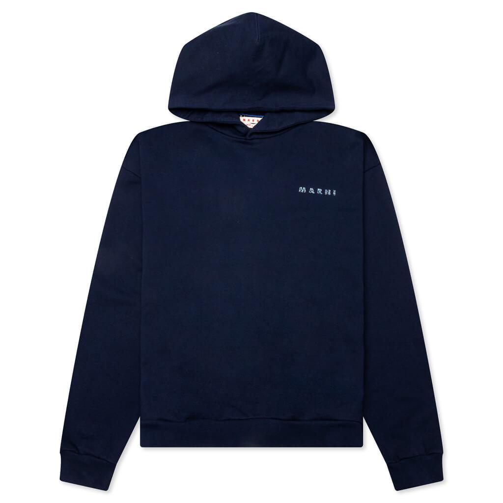 Scribble Logo Hoodie - River Male Product Image