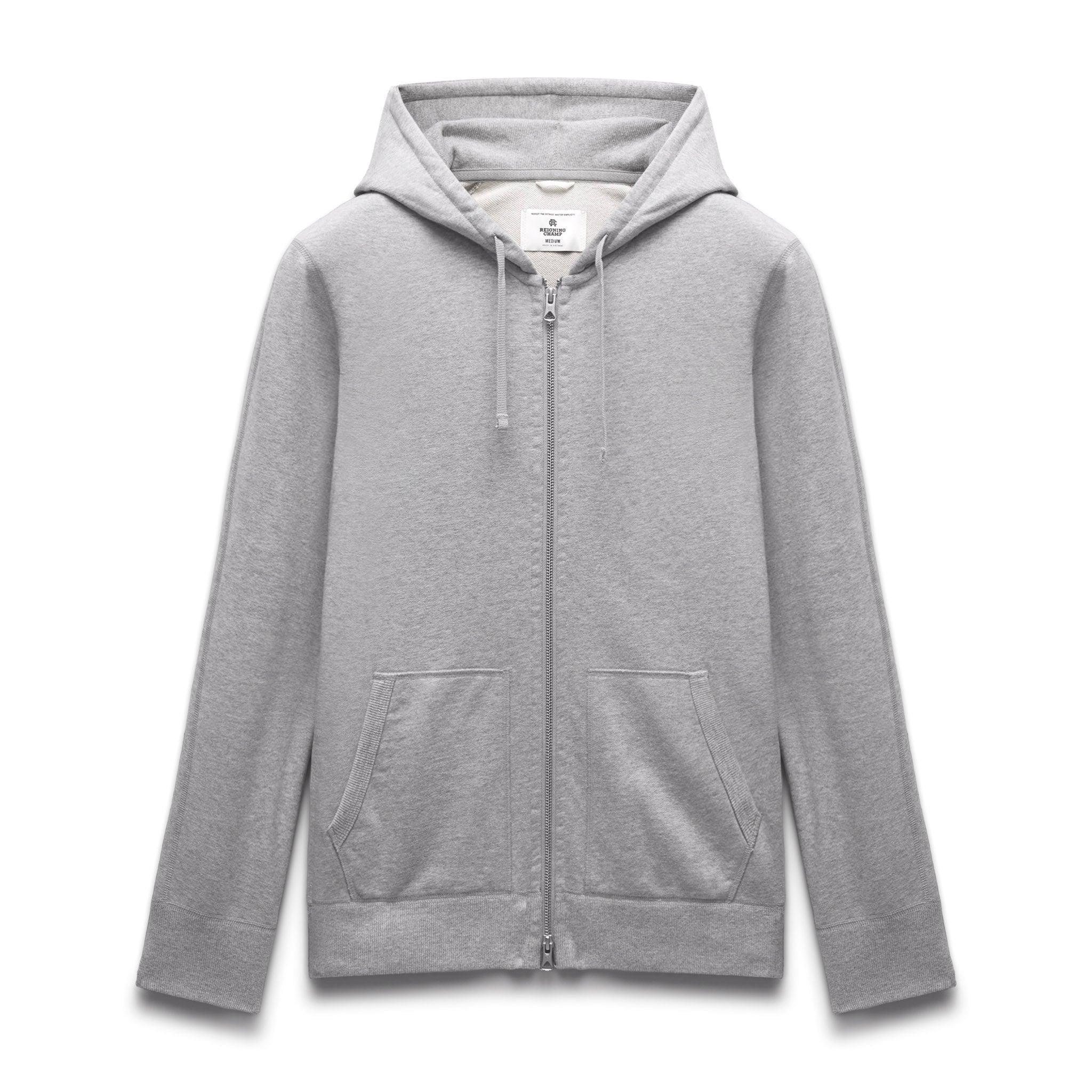 Midweight Terry Slim Zip Hoodie Male Product Image