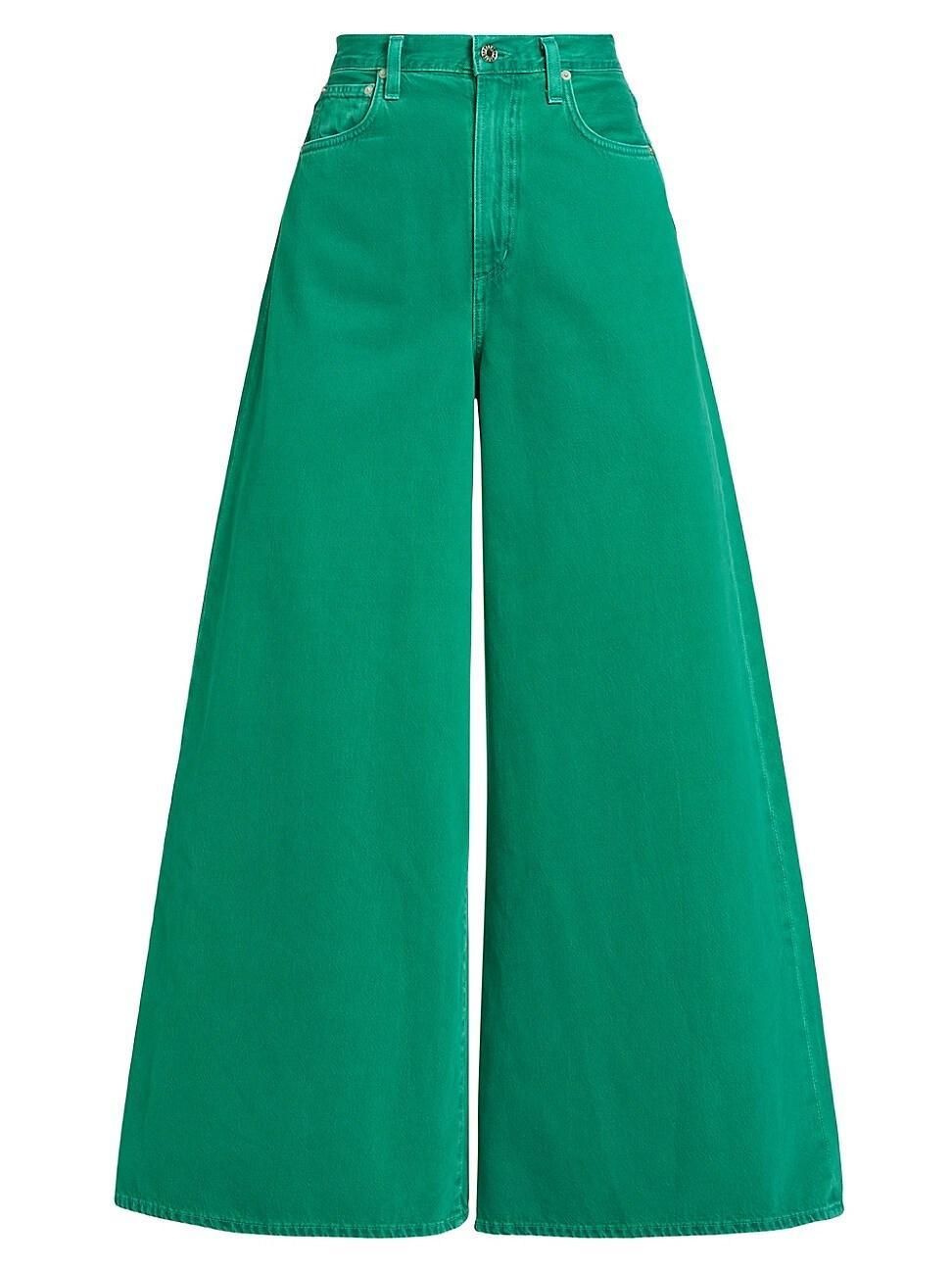 Womens Nolan High-Rise Wide-Leg Jeans Product Image