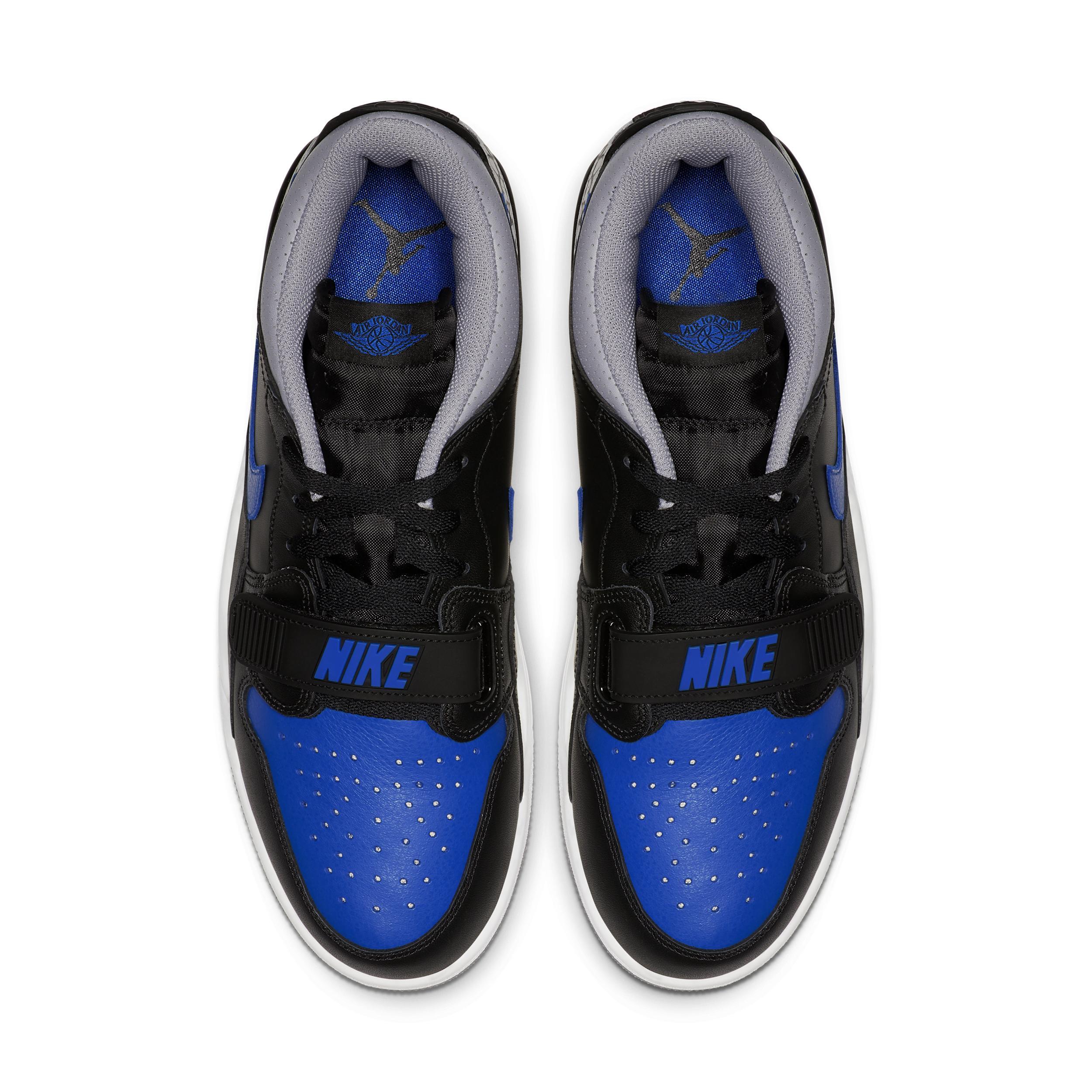 Jordan Mens Jordan Legacy 312 Low - Mens Basketball Shoes Black/Game Royal/White Product Image