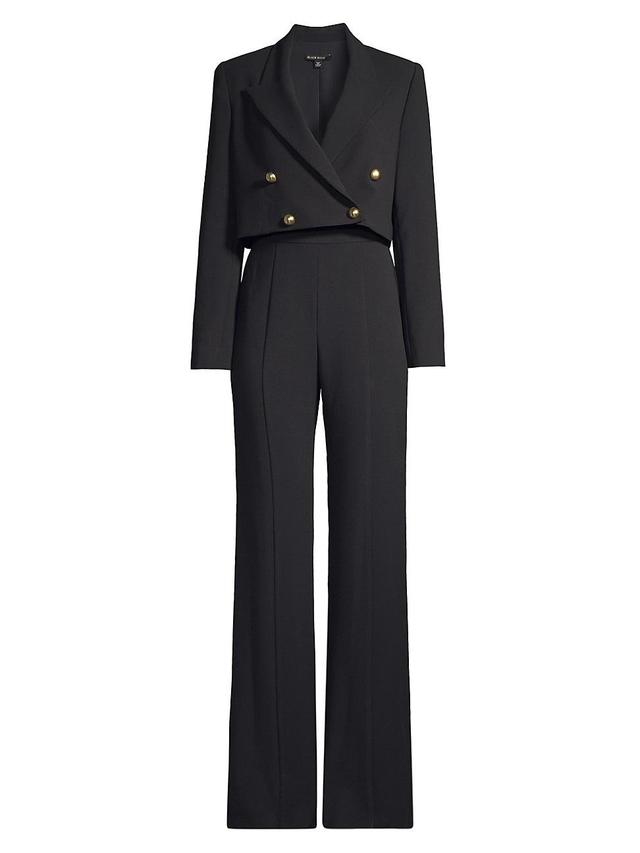 Black Halo Hugo Crop Blazer & High Waist Flare Pants Product Image