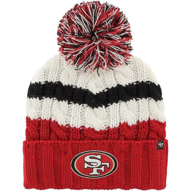 Womens 47 San Francisco 49ers Ashfield Cuffed Knit Hat with Pom Product Image