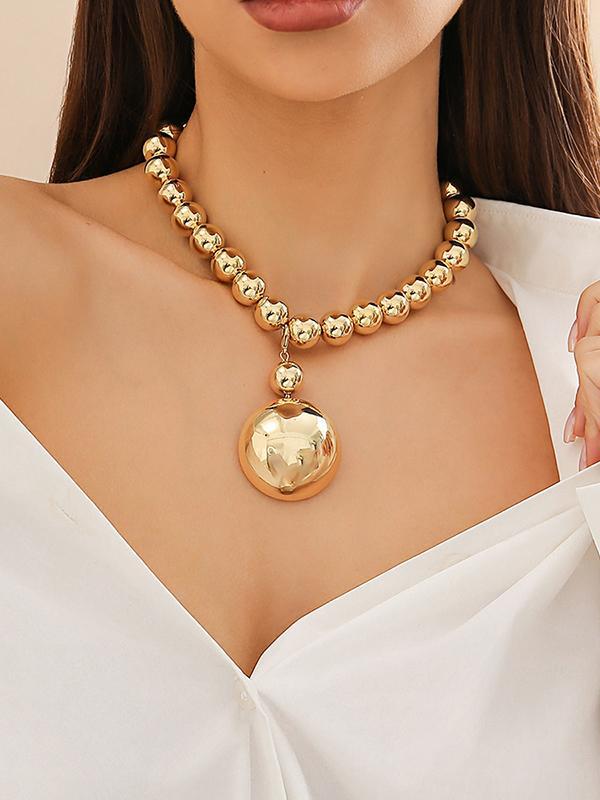 Beaded Solid Color Dainty Necklace Necklaces Accessories Product Image