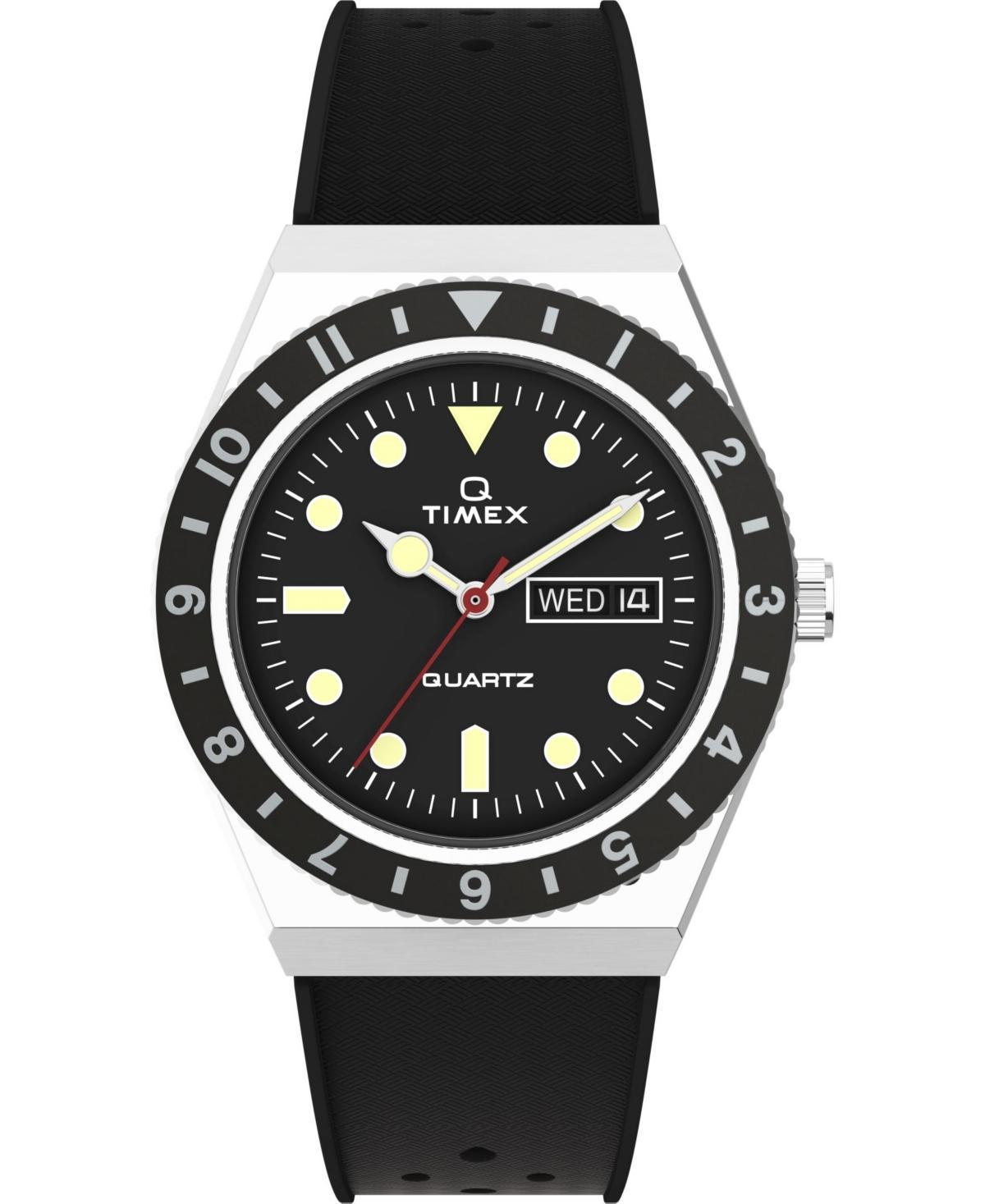 Timex Mens Q Diver Black Synthetic Watch 38mm Product Image