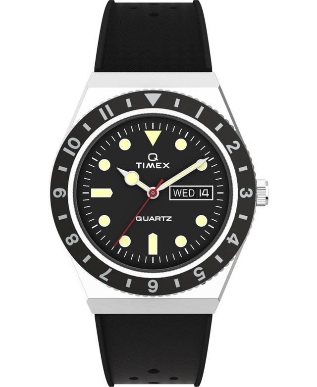 Timex Mens Q Diver Black Synthetic Watch 38mm Product Image