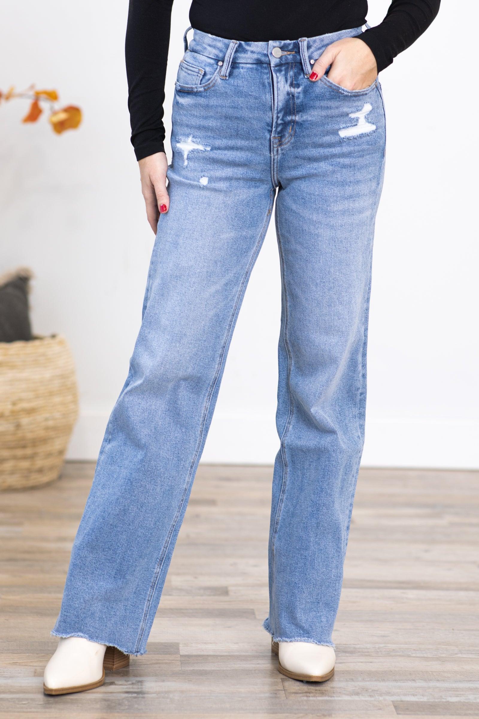 Mica High Rise Wide Leg Jeans Product Image