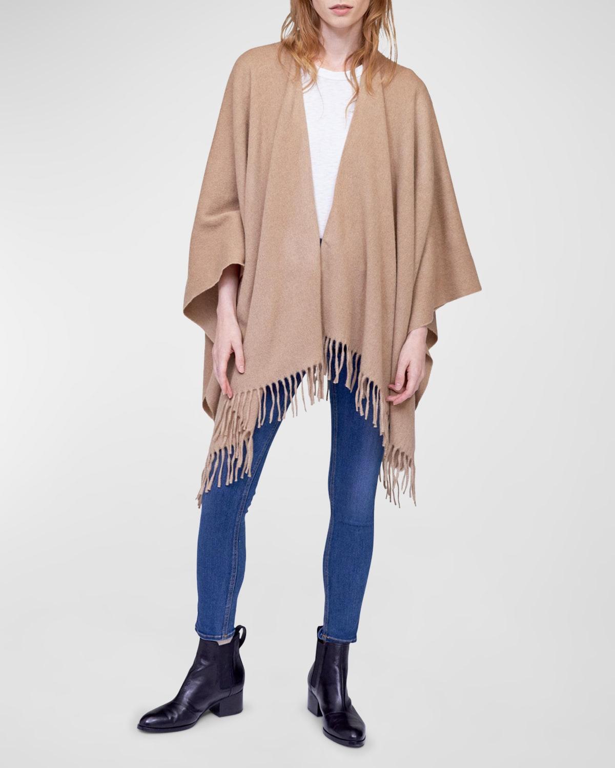 rag & bone Fringed Cashmere Ruana Product Image