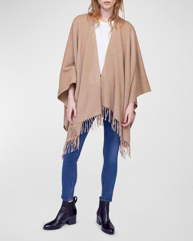 rag & bone Fringed Wool Ruana Product Image