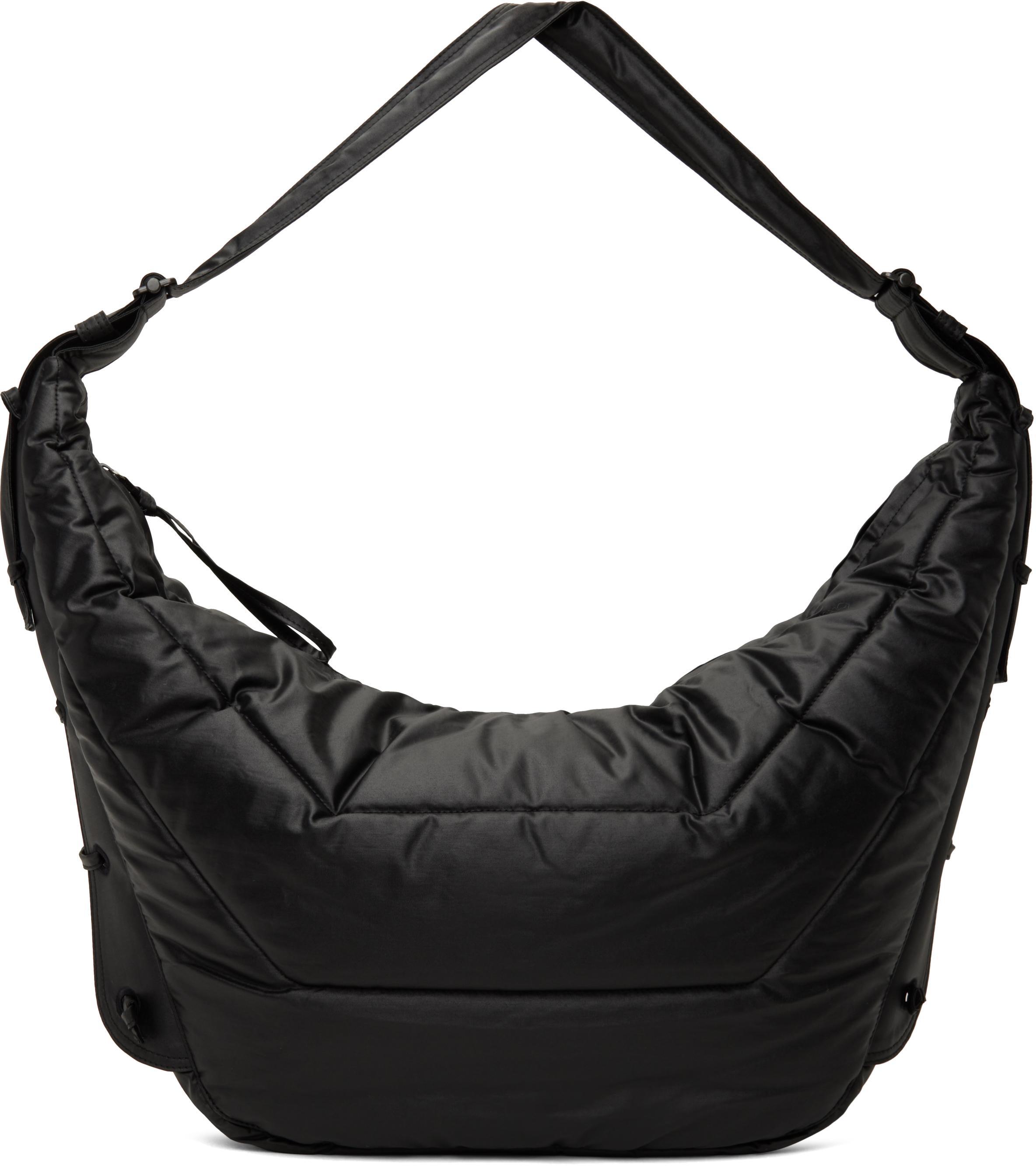 LEMAIRE Black Large Soft Game Bag In Bk983 Ash Black Product Image