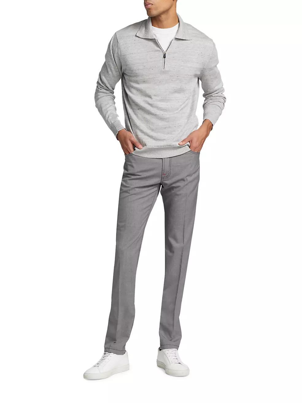 Five-Pocket Wool Trousers Product Image