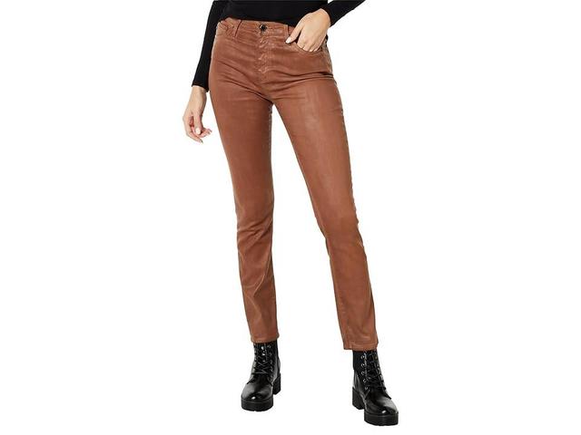 AG Jeans Mari High-Rise Slim Straight in Leatherette Light Canyon Rock (Leatherette Light Canyon Rock) Women's Jeans Product Image