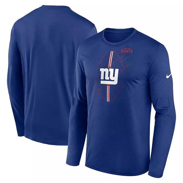 Mens Nike Royal New York Giants Legend Icon Long Sleeve T-Shirt Product Image