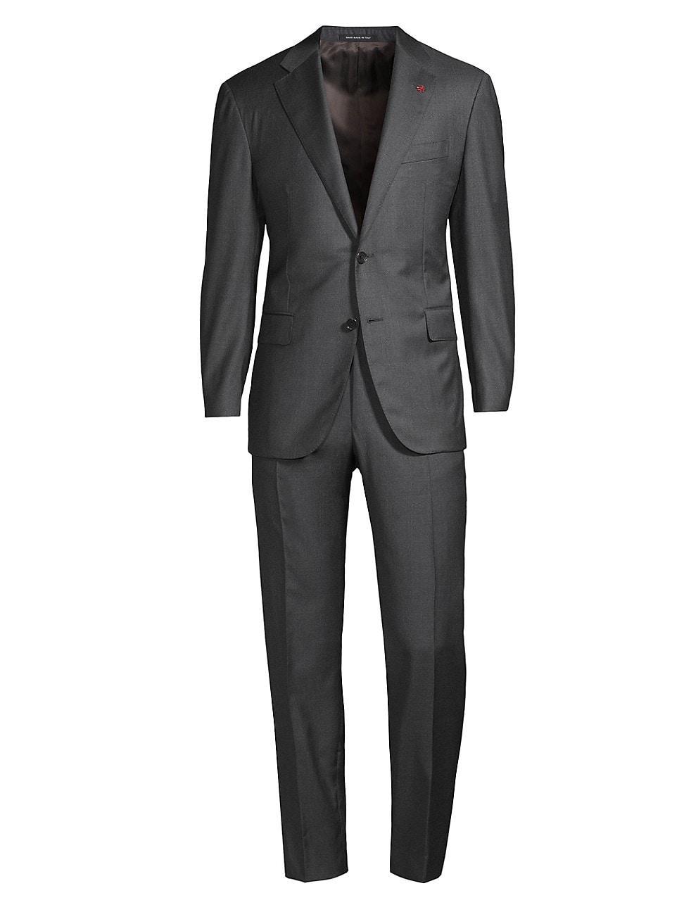 Mens New Sanita Basic Wool Two-Button Suit Product Image