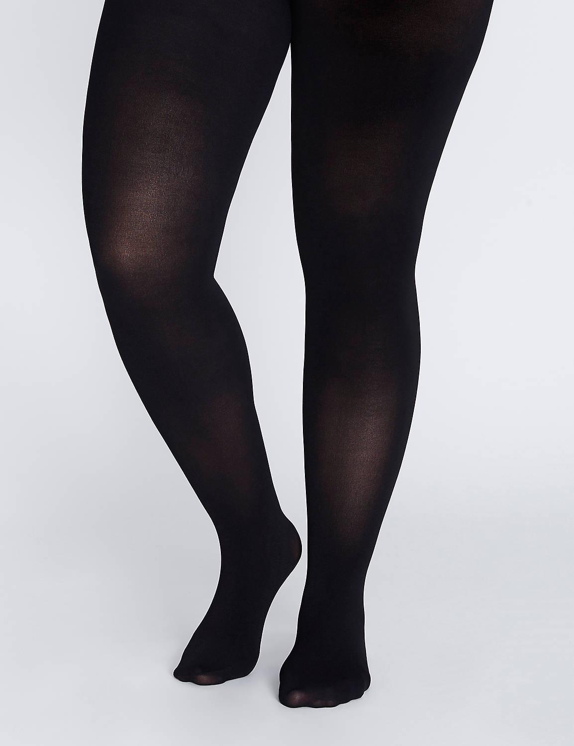 Lane Bryant Smoothing Tights - 80 D Super Opaque E-F Black Product Image