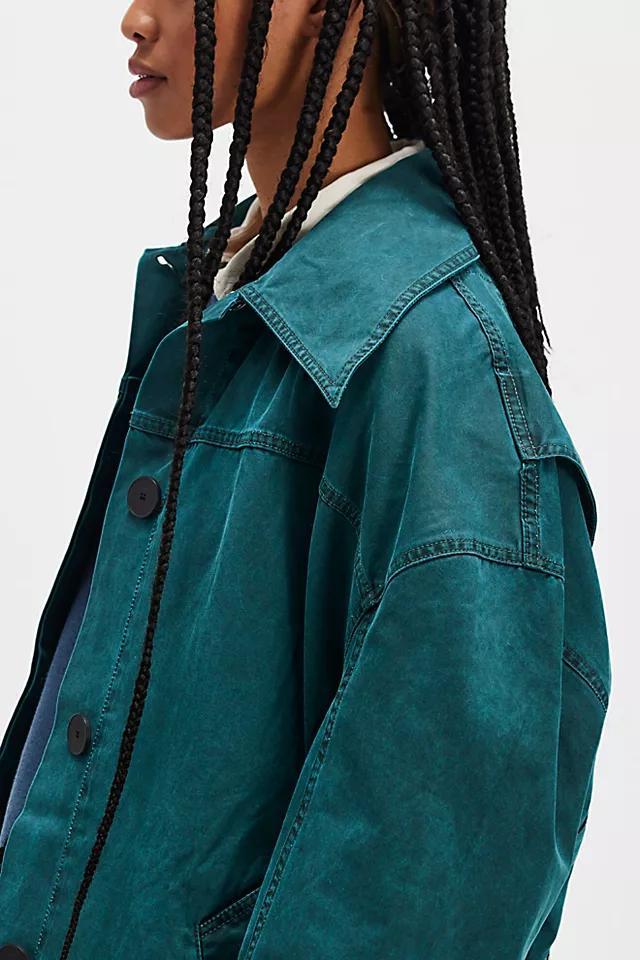 Manso Green Trench Coat Product Image