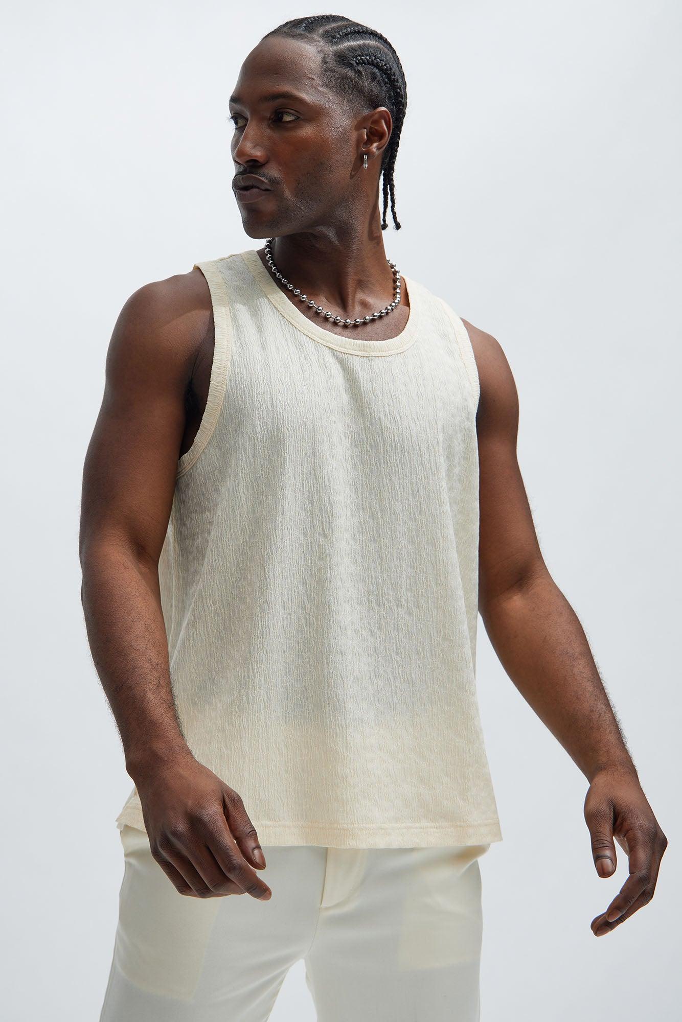 Reign Textured Tank - Cream product image