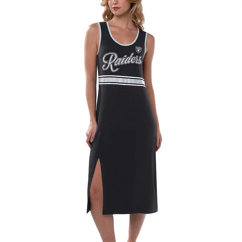 Womens G-III 4Her by Carl Banks Black Las Vegas Raiders Main Field Maxi Dress Product Image