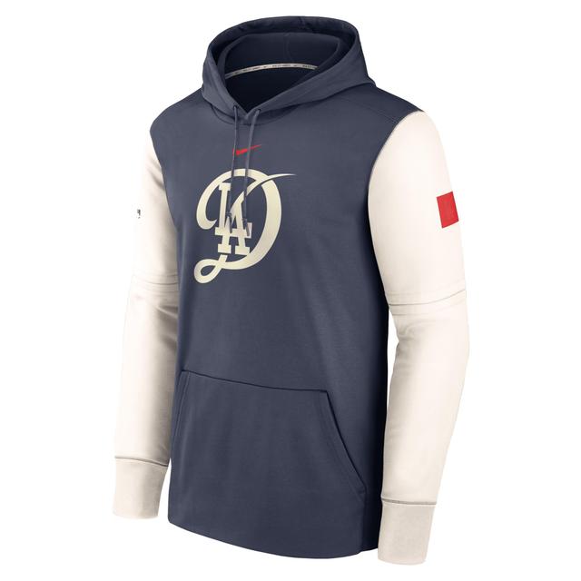 Men's Los Angeles Dodgers City Connect Practice Nike Therma MLB Pullover Hoodie Product Image