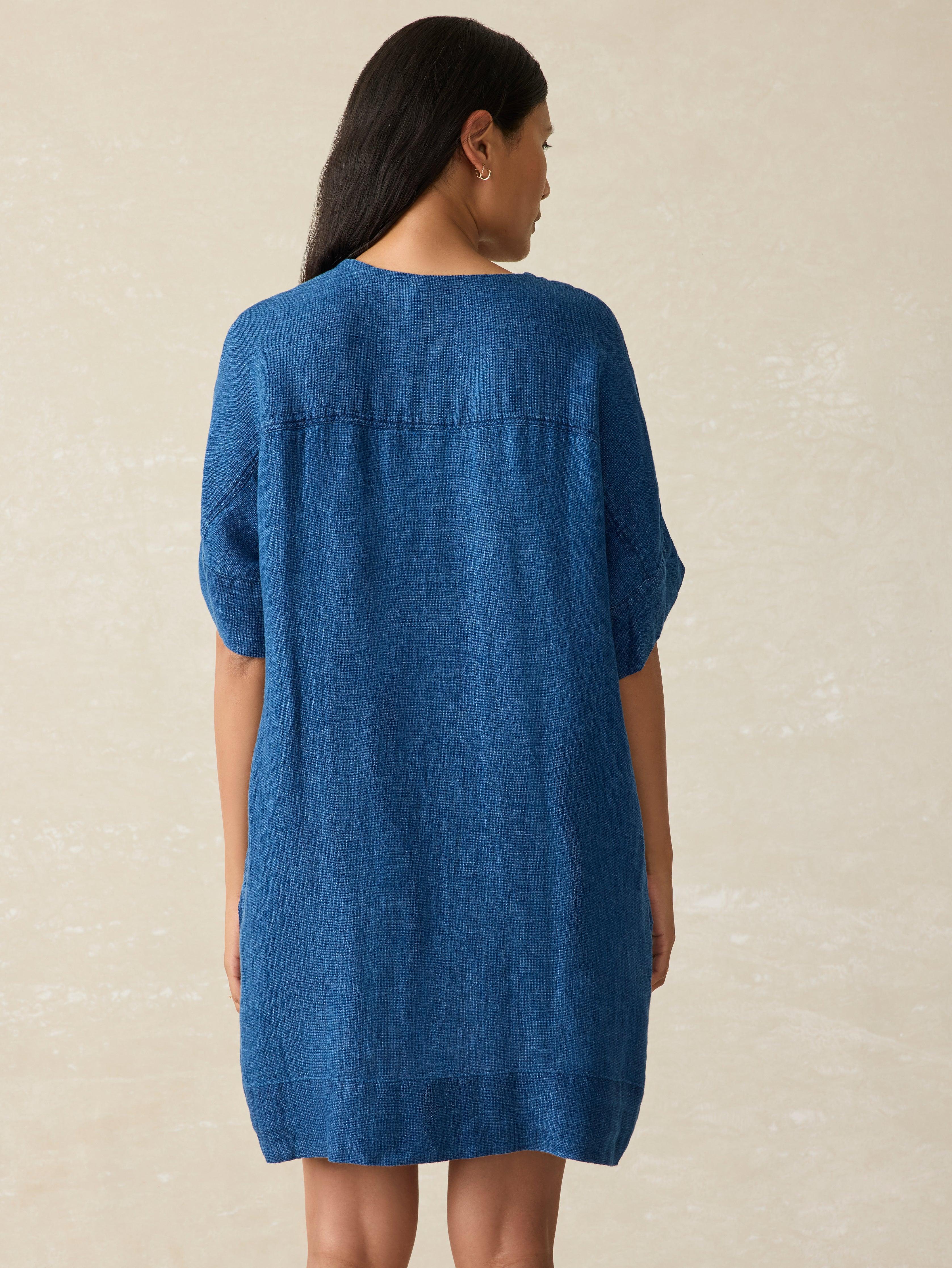 Sanibel Basketweave Dress - Indigo Female Product Image