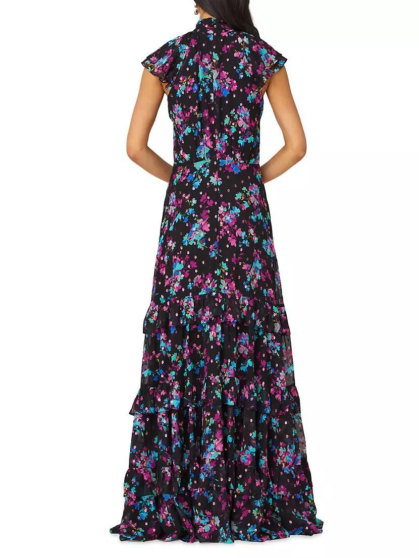 Loretta Floral Ruffled Gown Product Image