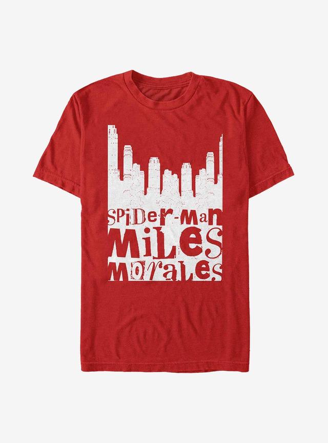 Marvel Spider-Man Miles Miles Morales City T-Shirt Product Image