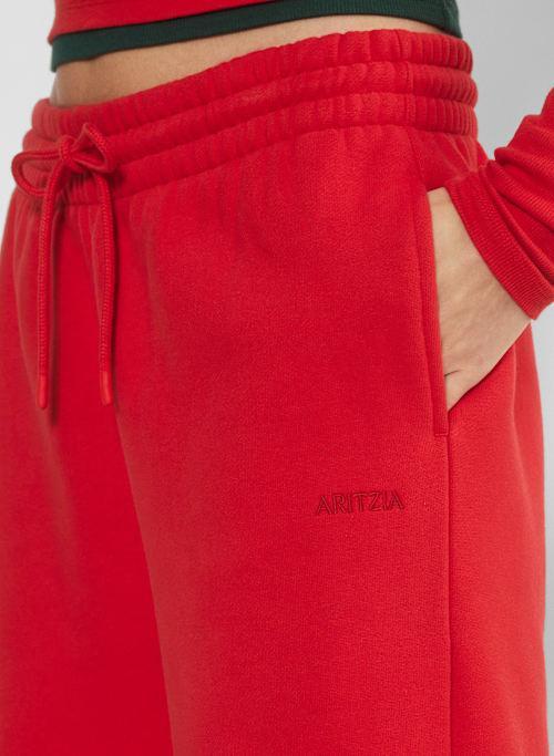 cozy fleece boyfriend basic wide sweatpant Product Image