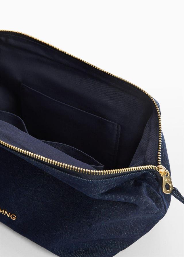 MANGO - Denim toiletry bag - One size - Women Product Image