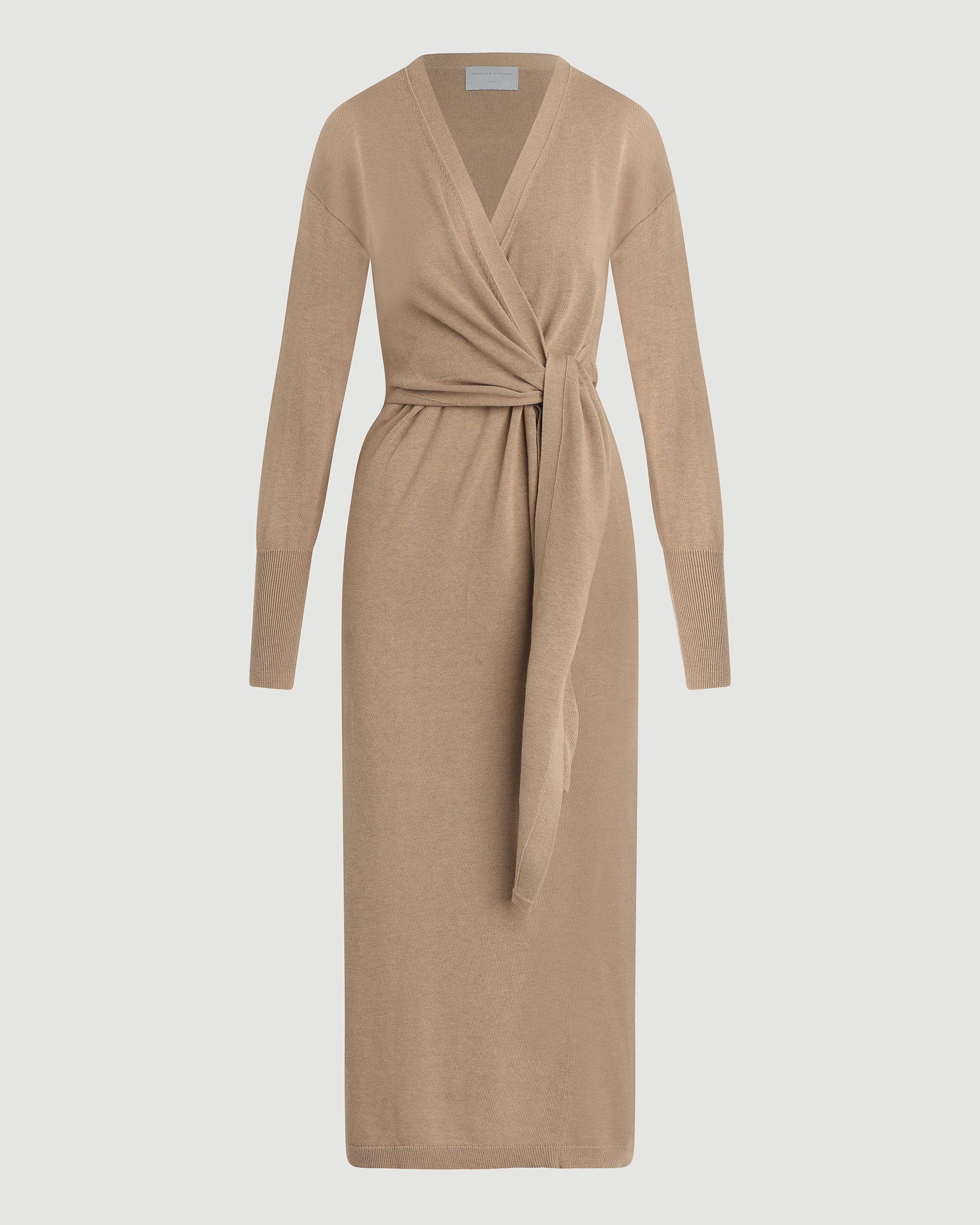 Linden Front-Wrap Sweater Dress (Petite) Product Image