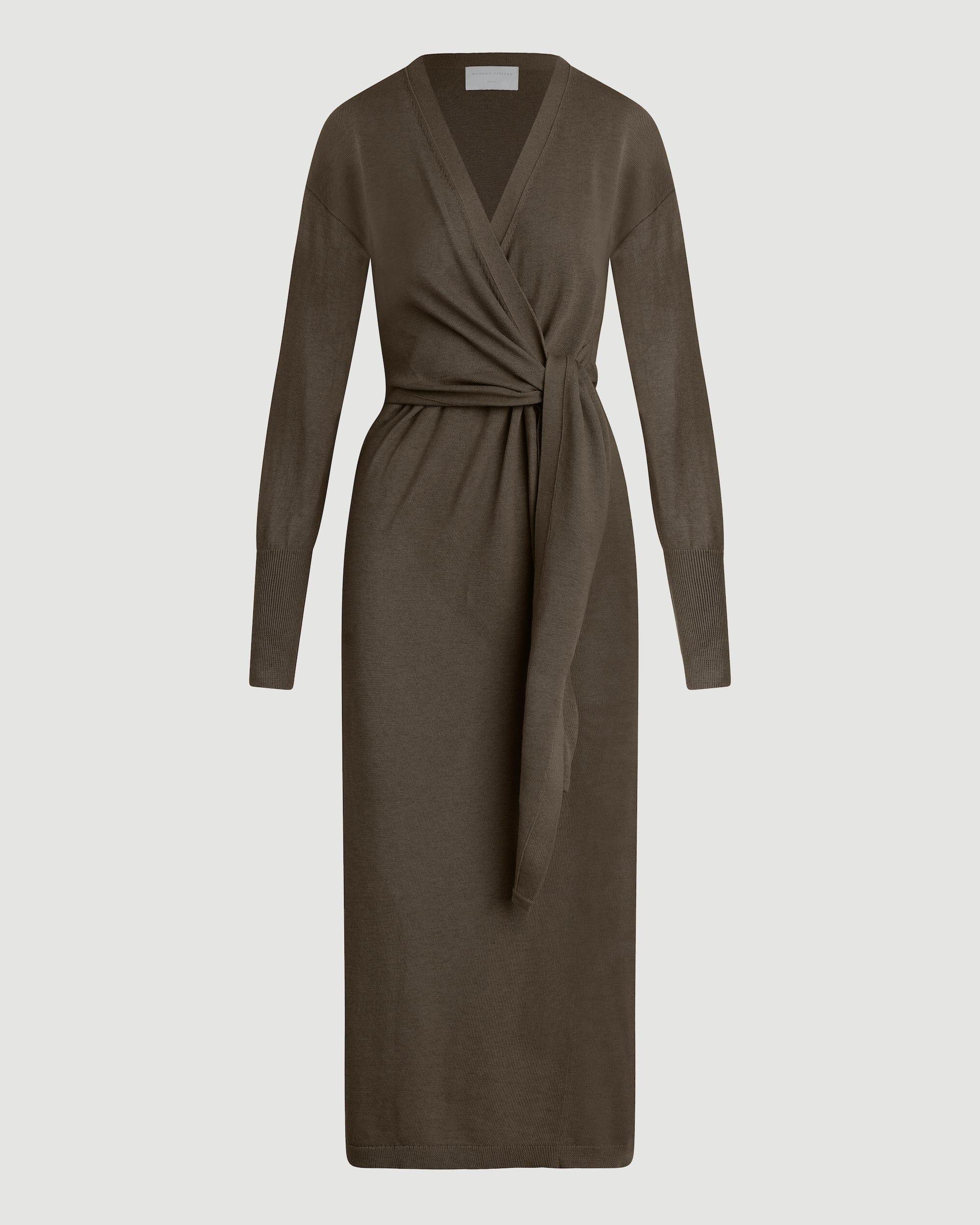 Linden Front-Wrap Sweater Dress (Petite) Product Image