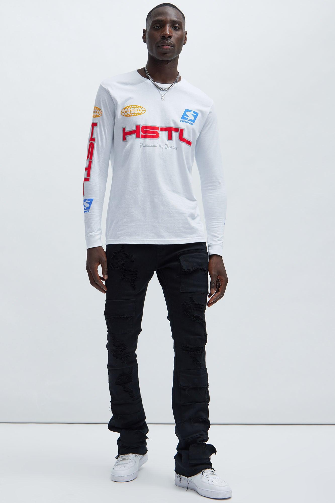 HSTL Racing Long Sleeve Tee - White Product Image