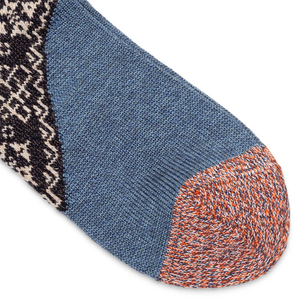 96 YARNS WOOL HEEL BANDANA SOCKS Male Product Image