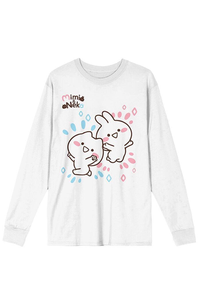 Men's Mimi & Neko Rabbit Long Sleeve T-Shirt Product Image