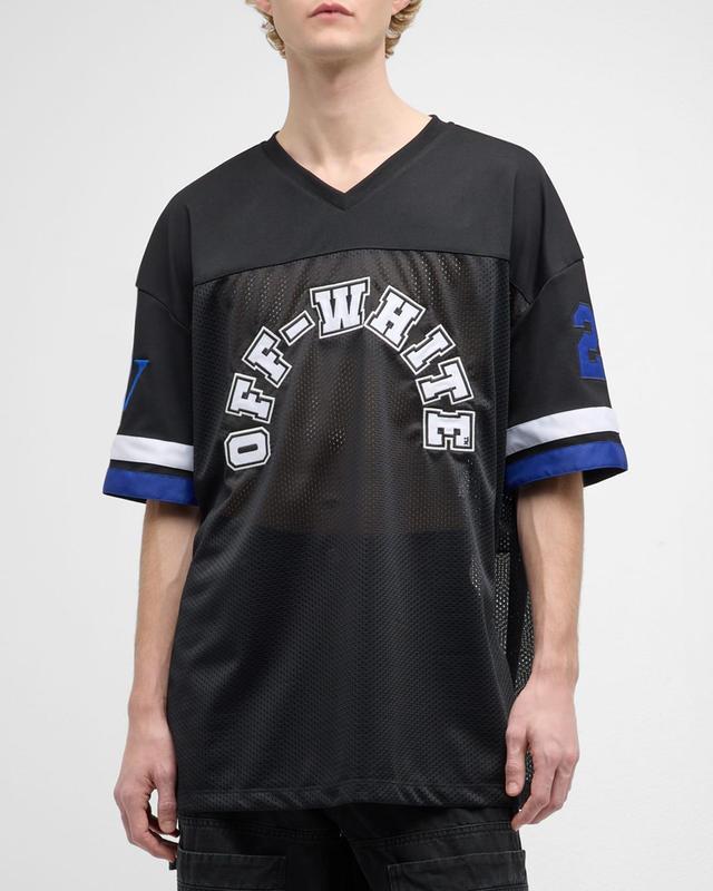 Mens Short-Sleeve Mesh Football Tee Product Image