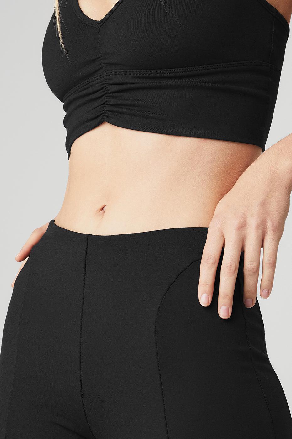 High-Waist Zip It Flare Legging - Black Female Product Image