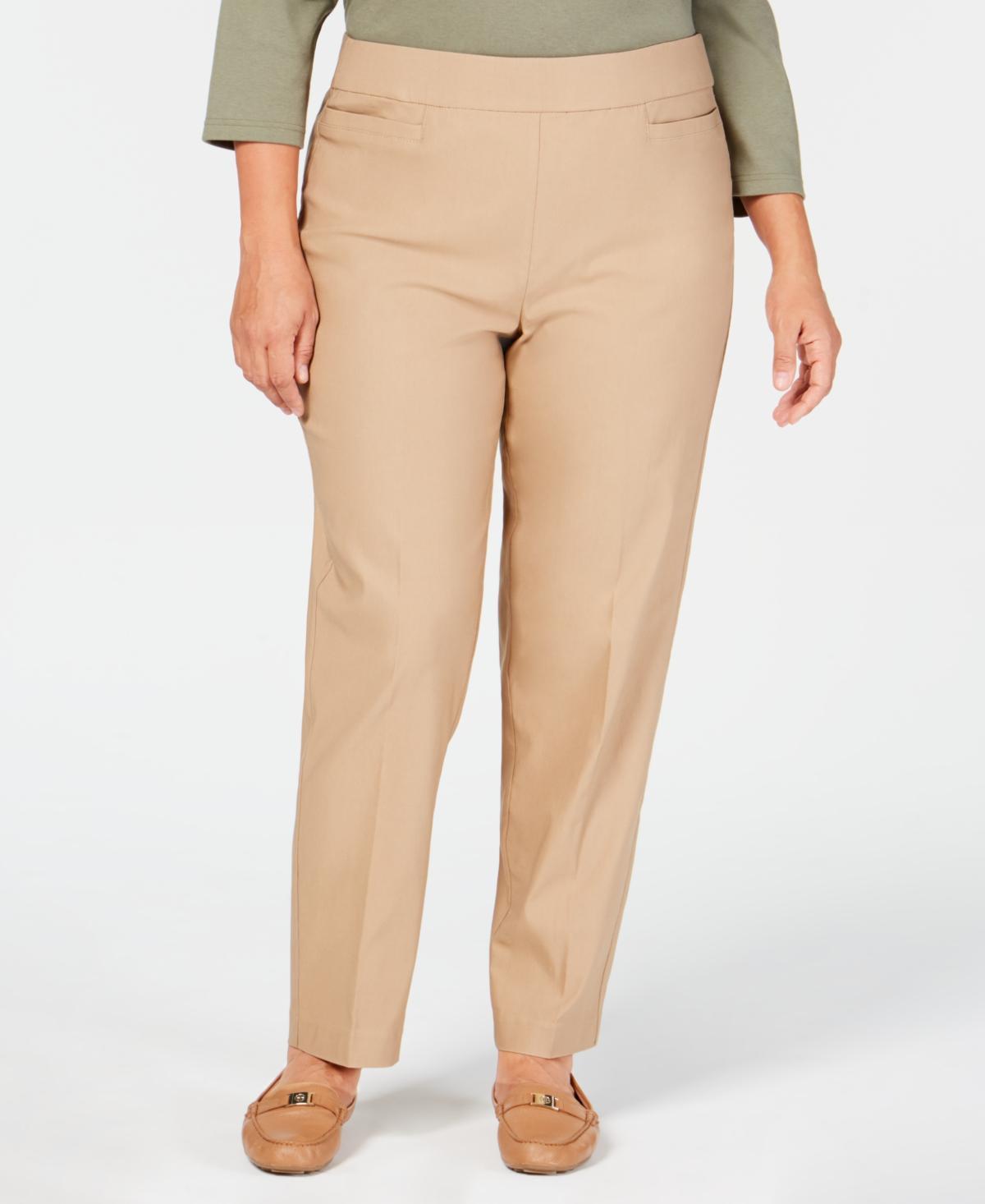 Plus Size Alfred Dunner Allure Pull On Ankle Pants, Womens product image