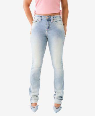 True Religion Womens Billie Flap Super T Straight Jean Product Image