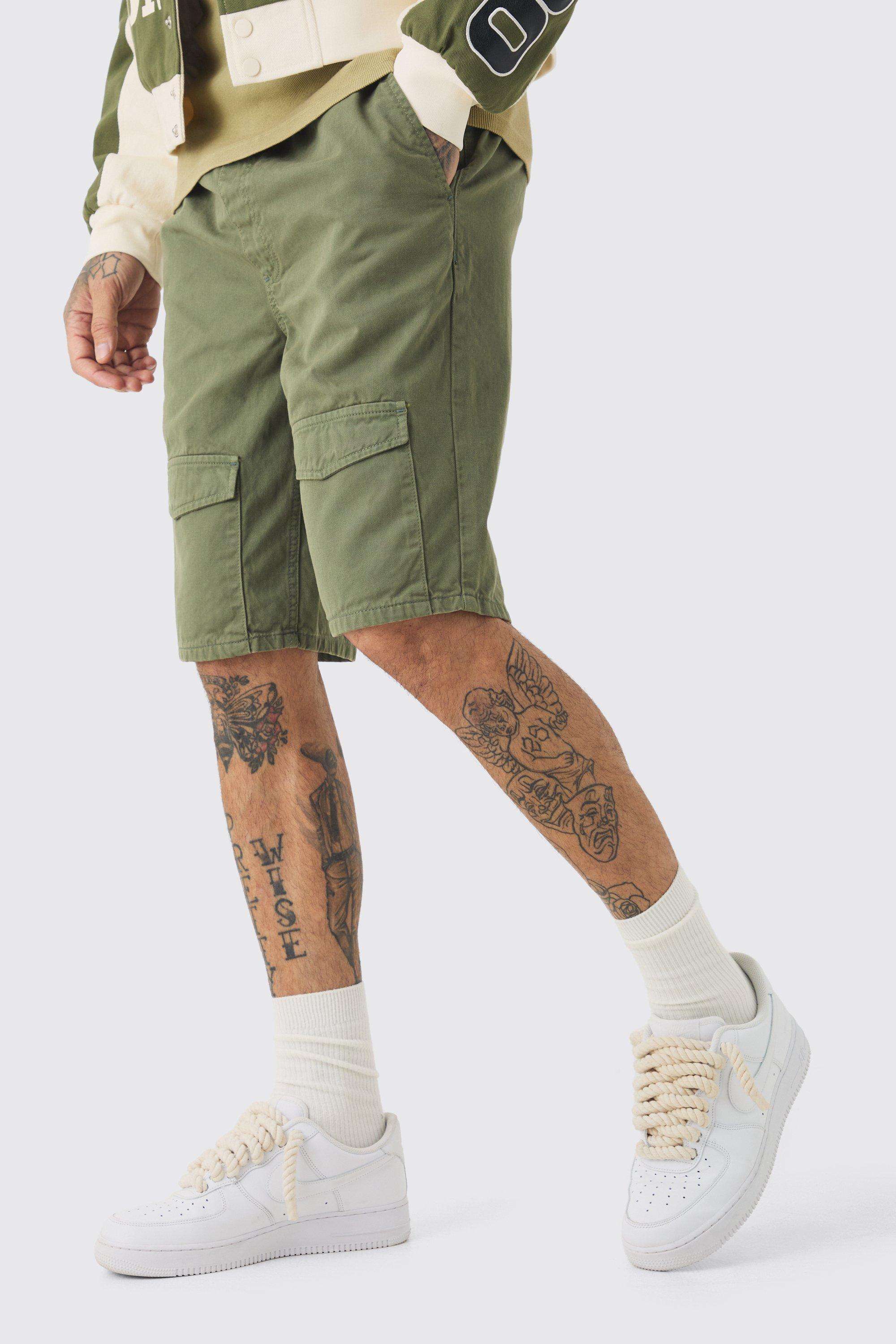 Tall Elasticated Waist Relaxed Bungee Cord Shorts | boohooMAN USA Product Image